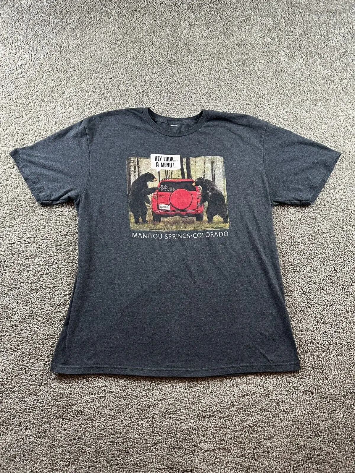 Colorado Shirt Uomo Extra Large Grigio Manitou Springs Bear Runner Bears Casual Maniche Lunghe