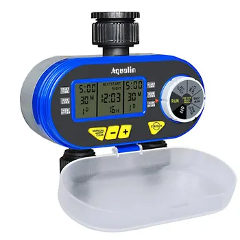 Minuterie d'eau électronique numérique à deux sorties, électrovanne, contrôleur d'irrigation de jardin pour jardin, cour 1