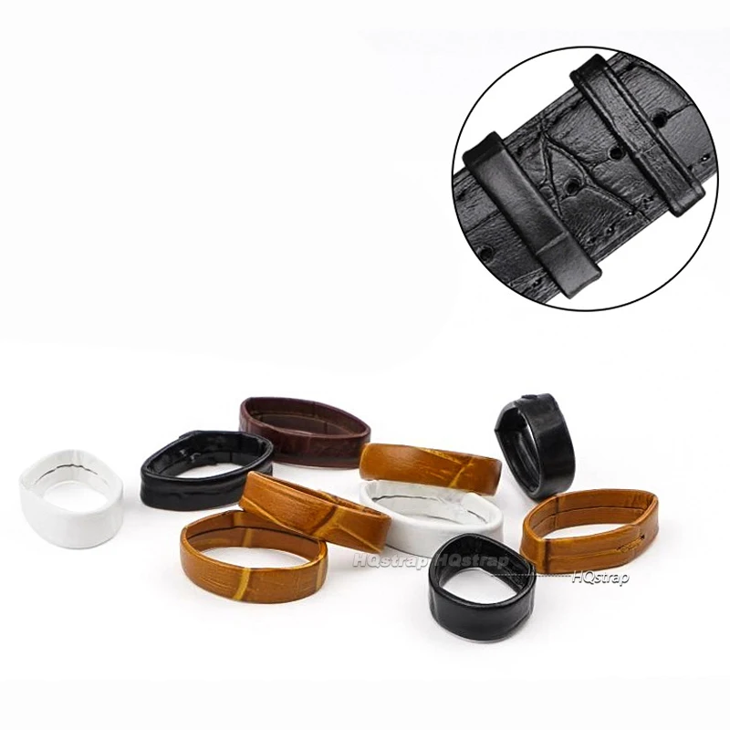 Leather Watch Band Keeper Strap - Adjustable Loop Retainer