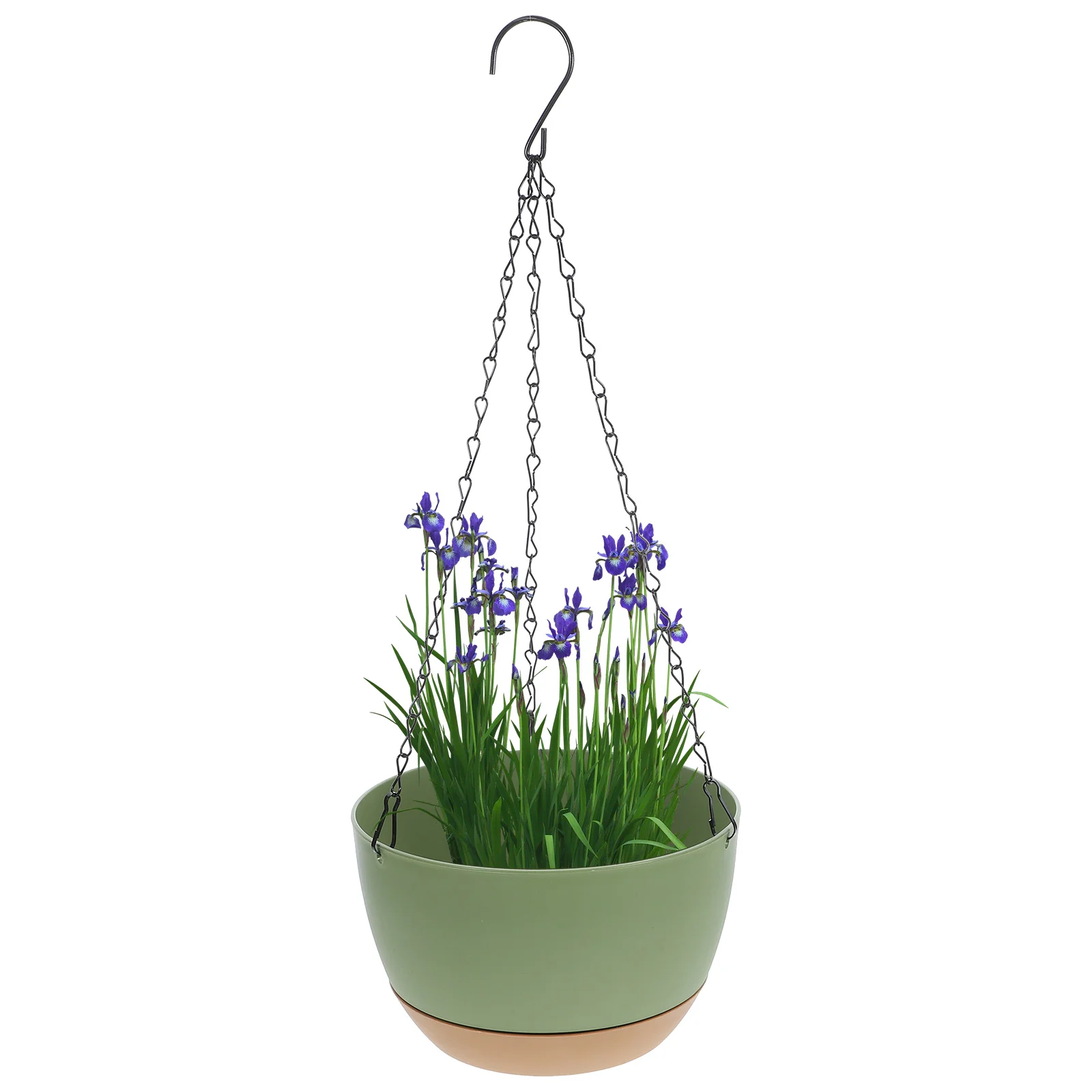 2 Pcs Self absorbent Hanging Flowerpot Green Plant Decor Water Hydroponic Basket Pot Plants House Material 3
