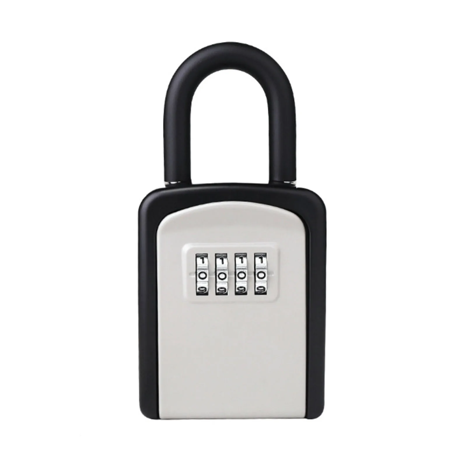 

Wall Mounted Key Lock Box Zinc Alloy Padlock 4 Digit Combination Password Code Key Safe Box Home Office Outdoor Security