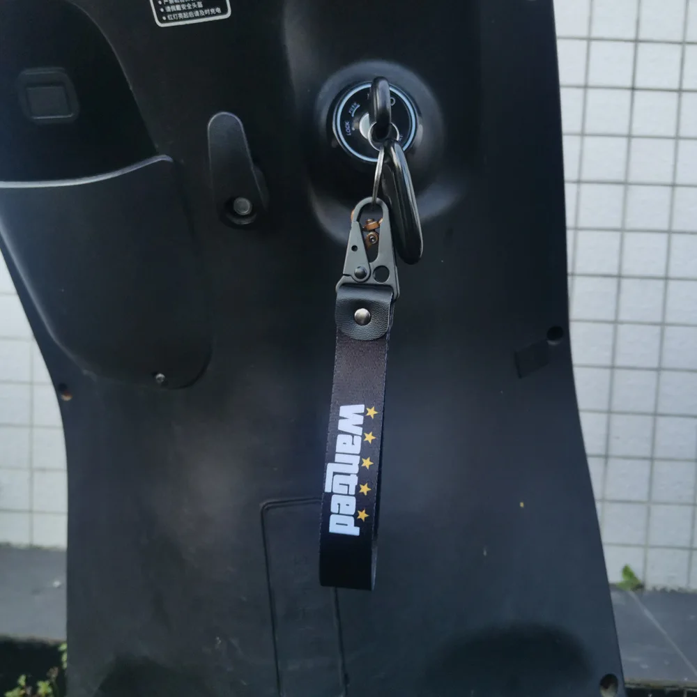 Auto Motorcycle Nylon Key Strap Embroidery Lanyard Keyring for Rockstar Game GTA 5 Fans Keychain Accessories