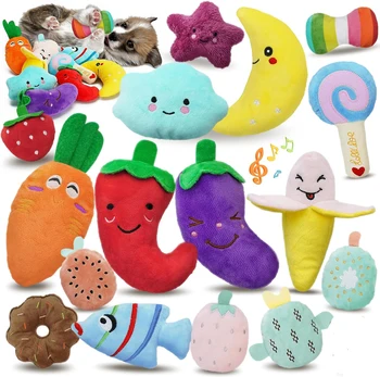Plush Squeaky Dog Bone Toy – Durable Chew Toy for Small & Medium Dogs 1