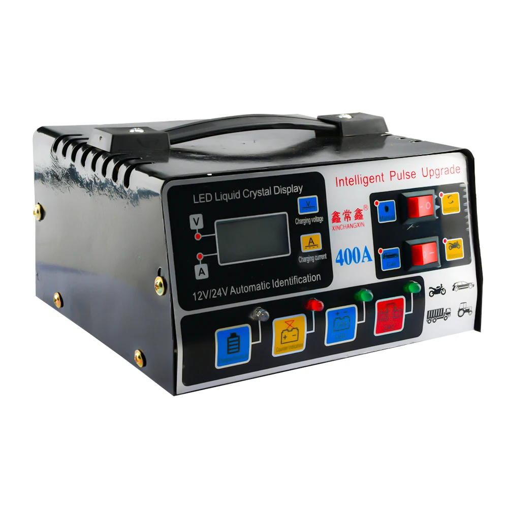 12v/24v Universal Car Battery Charger Intelligent Pure Copper Pulse