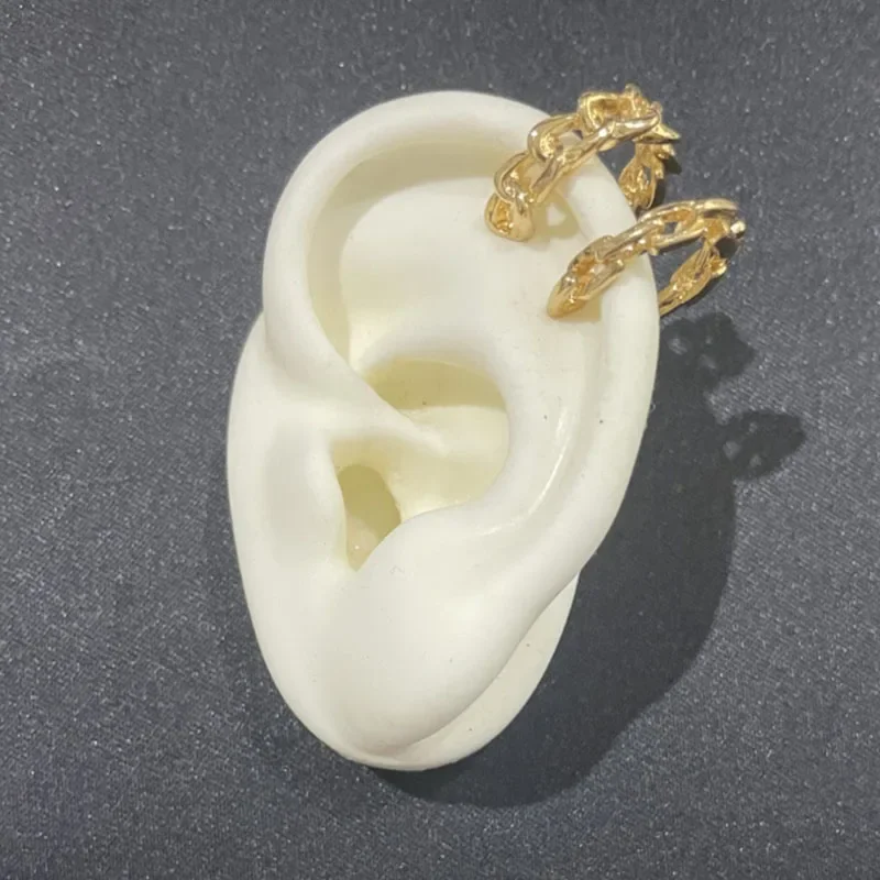 Silver Color Zirconia Pearl Clip On Earrings for Women Geometric Ear Cuff Without Piercing Girl Jewelry Gifts