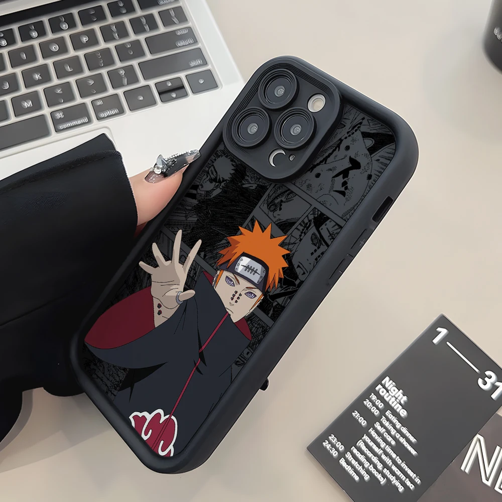 Ninja-Themed Soft TPU Phone Case - Anime Characters Design