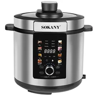 Houselin 7L  Electric Pressure Cooker,Slow Rice Steamer, Sauté,  Stainless Steel,Touch screen,1500W 1