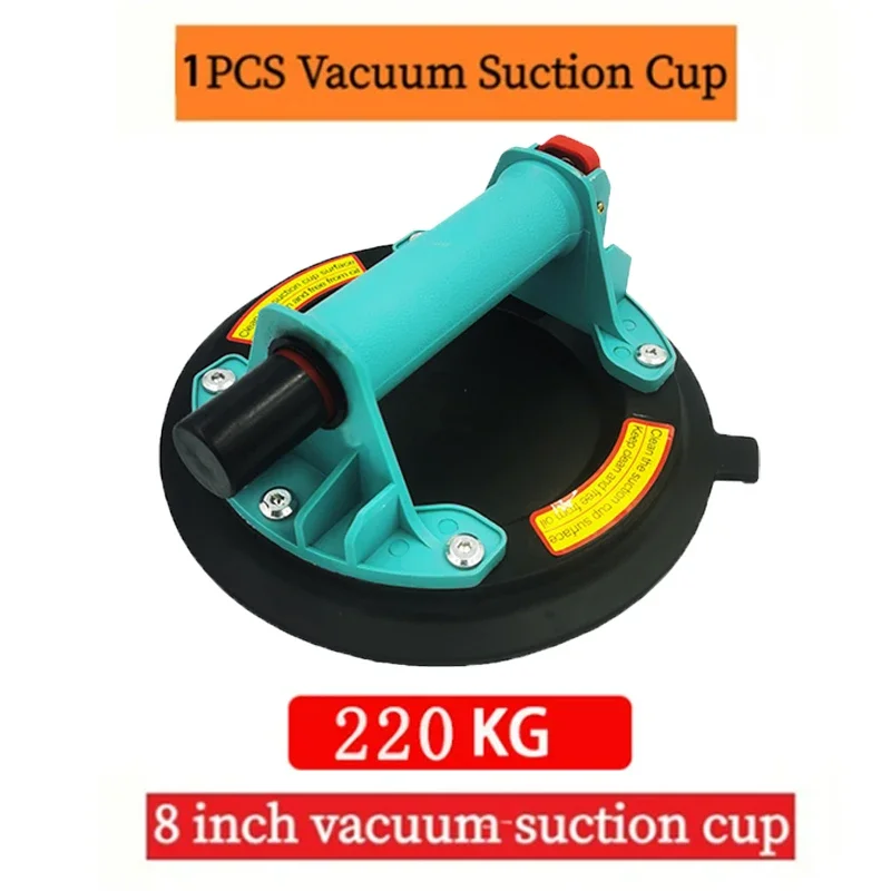 Vacuum Suction Cup 8 Inch 220Kg Carrying Capacity Heavy Duty Glass Suction Cup Lifter For Granite Tile Glass Manual Lifting
