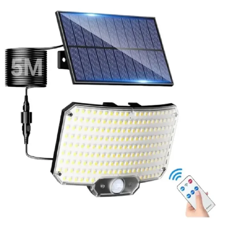 Description Picture 5 of item2024 New Outdoor Motion Sensor Floodlight with Remote Control IP65 Waterproof Garage Light Solar Lights Garden Light