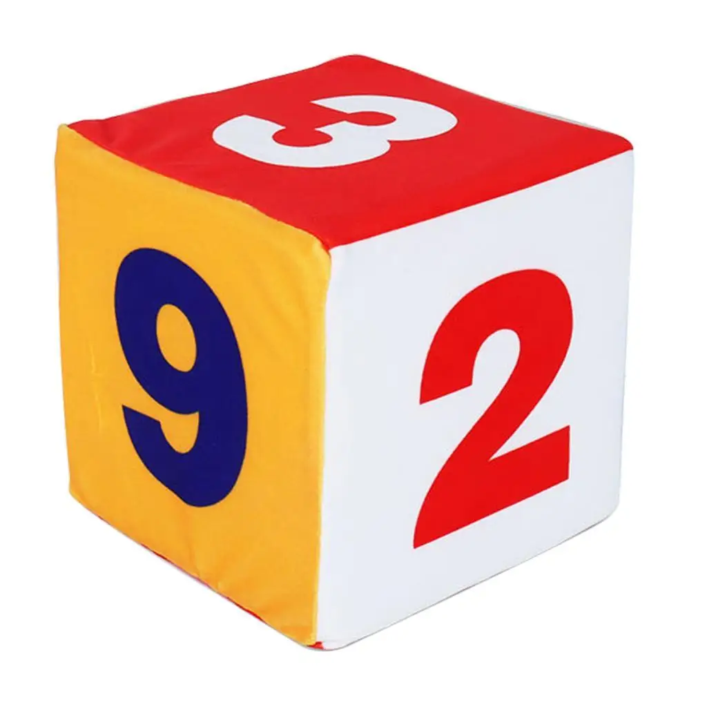 1pc Large Foam Dice Soft Colorful Jumbo Foam Large Dice Dot/Number 15cm 6' Carnival Favor Toy Early Educational Supplies