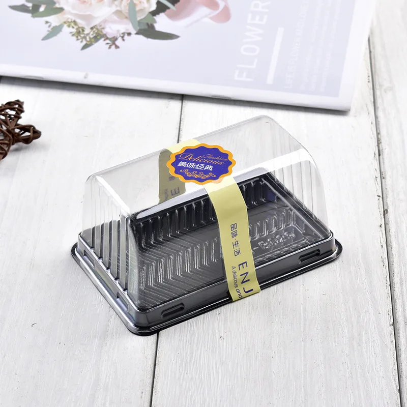 50Pcs Roll Cake Box Set with Clear Lid, Plastic Hot Dog, Sandwich, Swiss Roll, Muffin a... - SKU CBS01736 - UGI Packaging