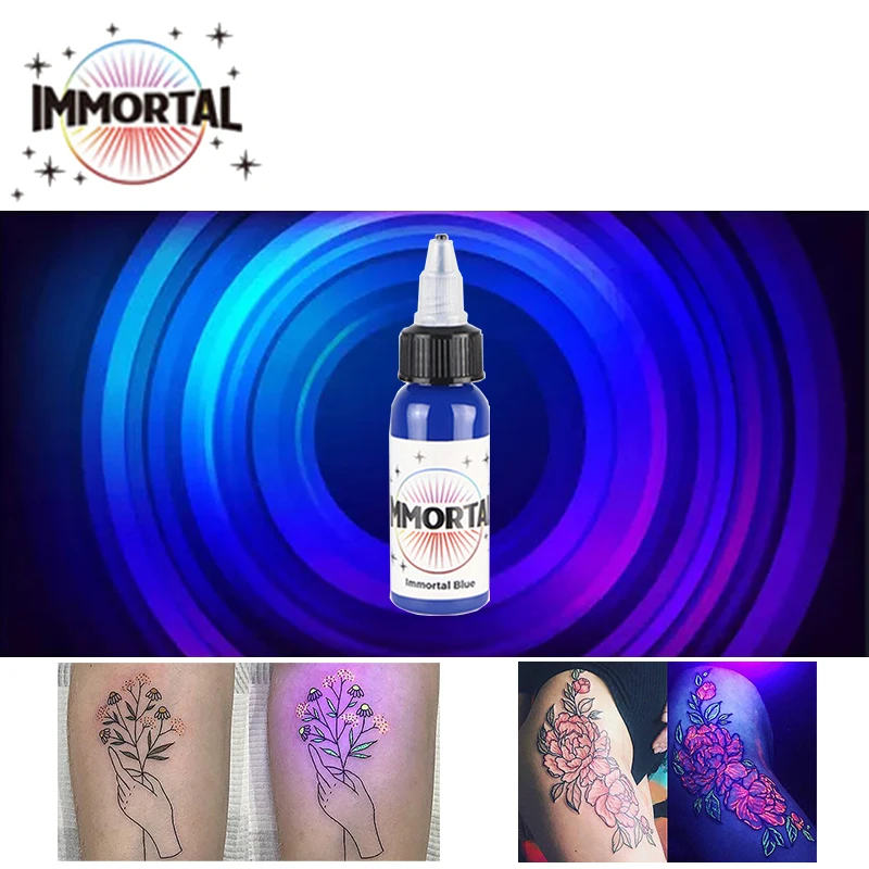 Purple Light Tattoo Inks Professional Permanent Makeup Body Microblading  Easy Coloring Fluorescent Pigment DIYglow Uv Tattoo Ink - AliExpress