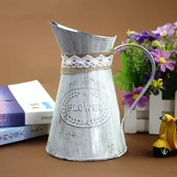 Vintage Watering Cans Chic Iron Flower Jug Pitcher Flower Vase for Home Decoration Flower Pitcher 2