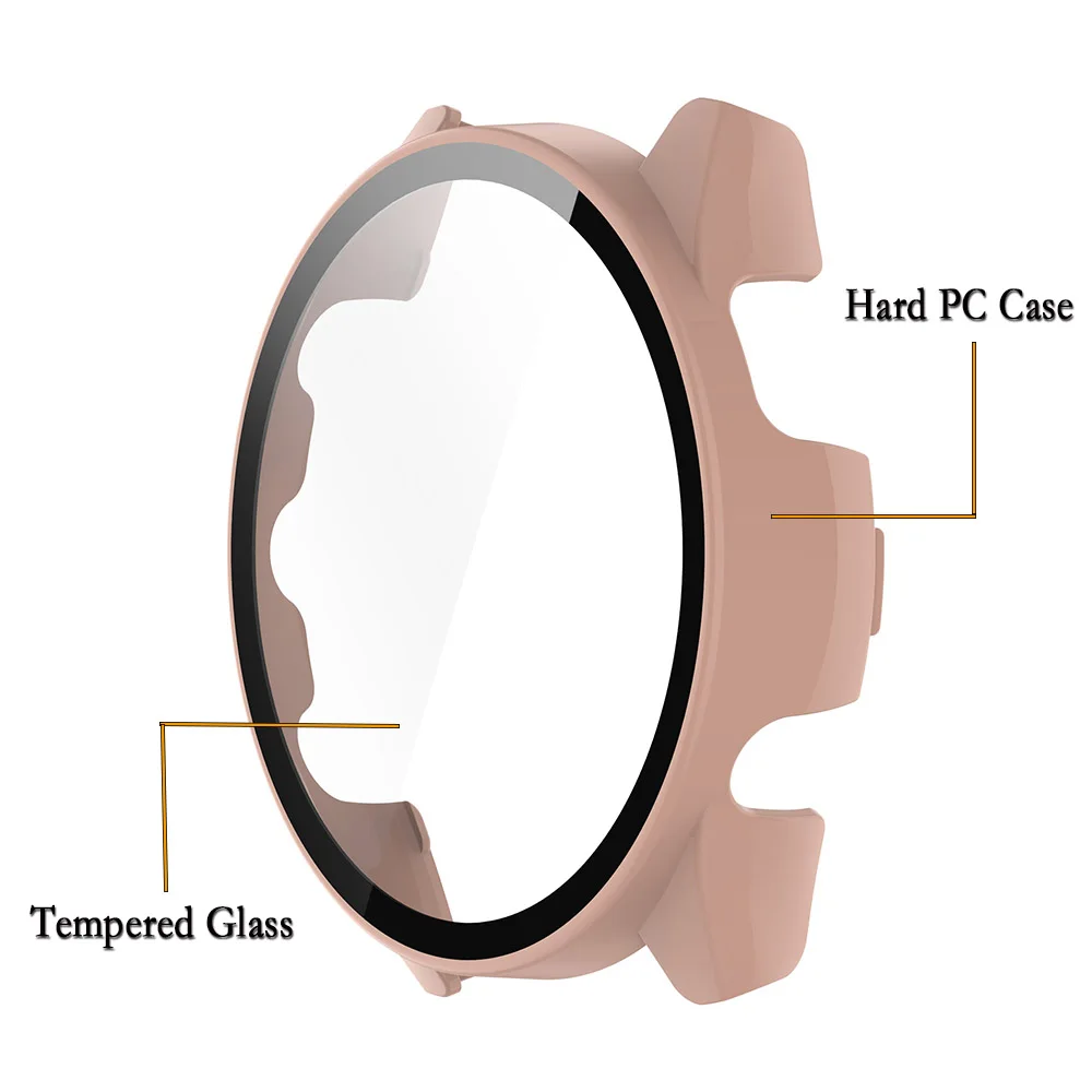 Watch Screen Protector Case Watch Accessories Watch Screen Protector Watch Case Watch Protective Case Watch Protective Cover Shell Garmin Forerunner 165/165 Music Protective Case Screen Tempered Glass Protector Watch Protection Cover Film