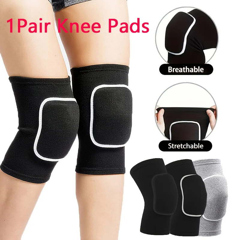 1 Paire de Genouillères de Sport Respirantes pour Danse, Volleyball, Football, Soutien Rotulien Unisexe, Gym, Fitness, Yoga, en Mousse EVA