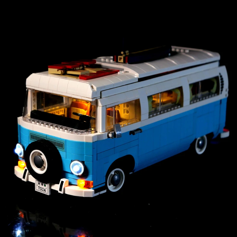 LED Kit for Creator Expert 10279 T2 Camper Van Collectible Building Blocks DIY Toy Lighting Set No Model