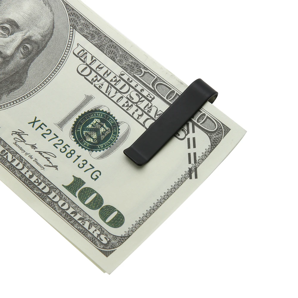 Stainless Steel Cash Clamp Holder Portable Credit Card Holder Practical Minimalist Wallet Solid Color for Cash Card Collar credit card holder,metal money clip
