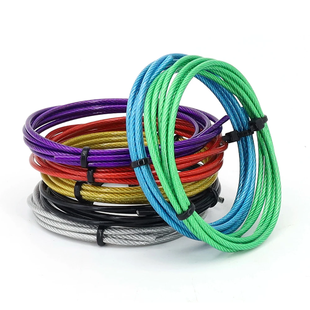 Stainless Steel Wire Rope Steel Wire Rope 5M-10M 304 Stainless Steel PVC Coated Cable Diameter 1/2/3/4/5/6mm Green/Red/Black/Yellow/Blue/Transparent