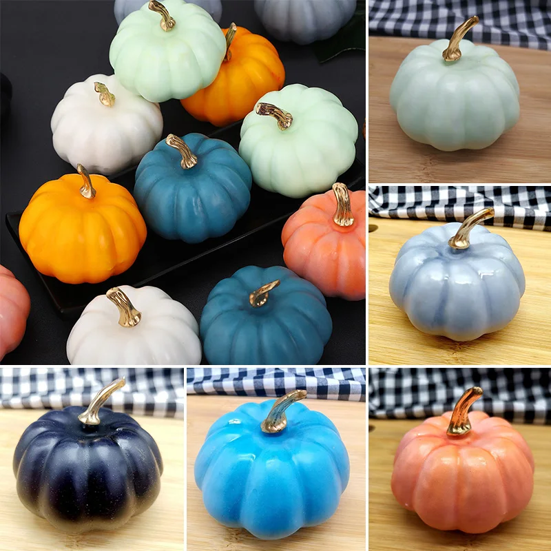 Artificial Pumpkin Decoration 1PC Halloween Simulation Foam Mini For Home Thanksgiving Party