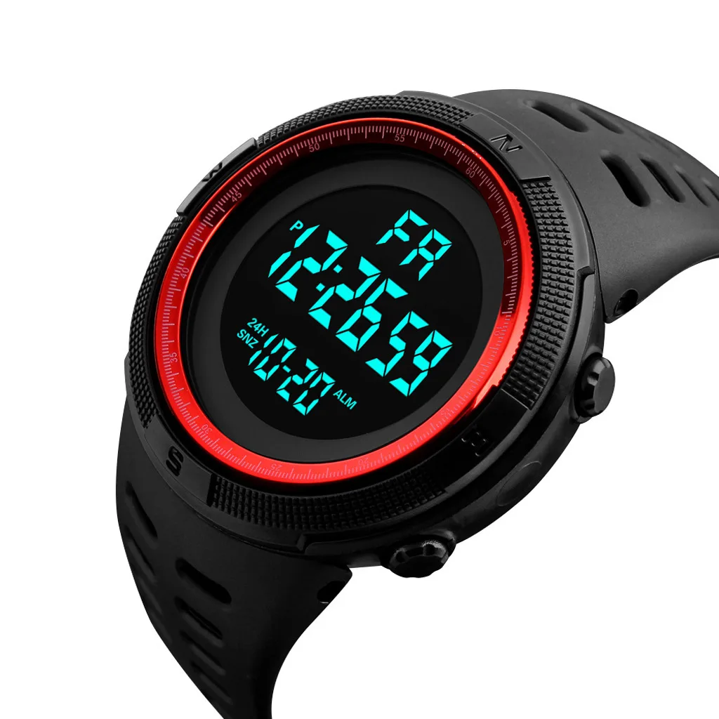 Large dial sports electronic watch, children's multifunctional electronic watch 4