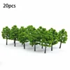 20Pcs Model Trees Train Railroad Micro Landscape Layout Diorama Scale Tree 7cm Decorate Building Model Roadway For Gift Set 5