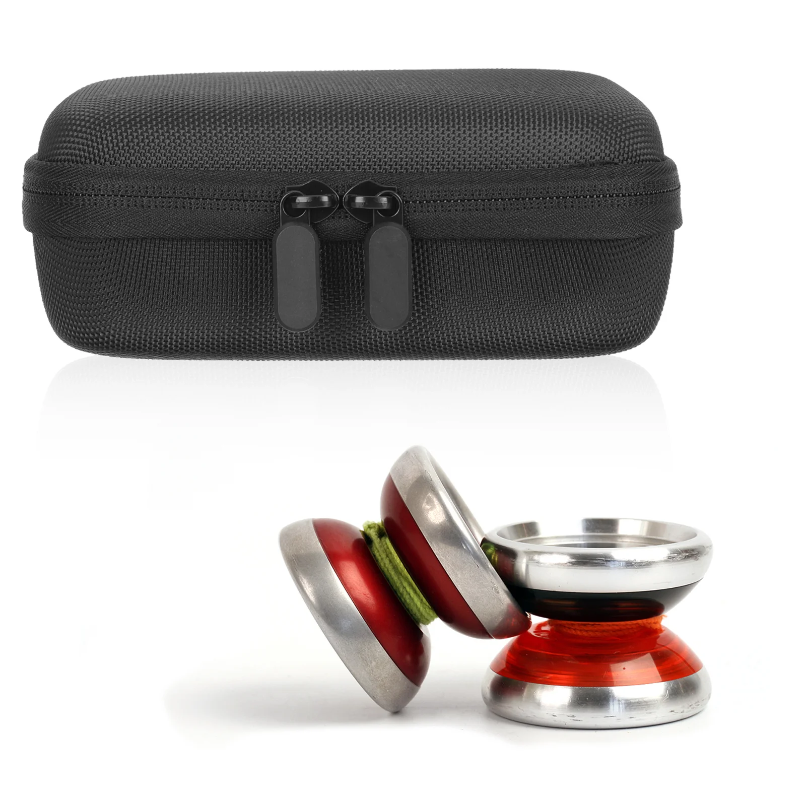 2 Hole Yoyo Storage Case Travel Container Lightweight EVA Foam Design Smooth Surface Portable Bag Yoyo Ball Toy Case