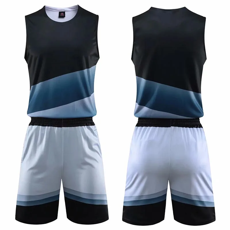 Team Game Print Kids Adult Basketball Jerseys Suit Child Men Basketball Uniform Sport Kit for Youth Clothes