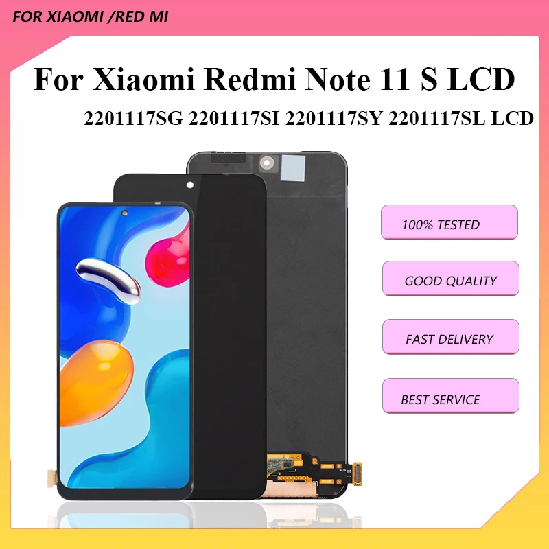 Pantalla LCD de 6,6 pulgadas para Xiaomi Redmi Note 11, montaje de  digitalizador con pantalla