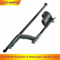 Metal Detector Accessories Telescopic Handle Stem Three-section Universal Rods Portable Universal Shaft with Armrest 1