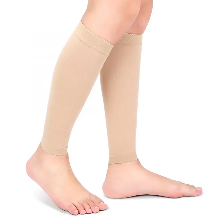 Plus Size S-7XL Running Athletics Compression Sleeves Leg Calf Men 30-40mmHg Toeless Stockings Medical Varicose Veins Sock calf compression sleeves calf compression sleeve
