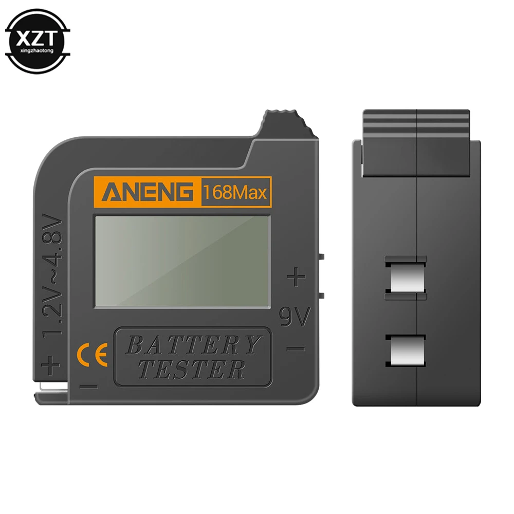 

Тестер аккумулятора 168Max, универсальный тестер для аккумуляторов, клетчатый анализатор нагрузки, дисплей для проверки кнопок AAA, AA