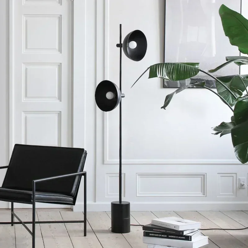 Description Picture 3 of itemNordic postmodern minimalist personality living room designer bedroom bedside model room black metal E27 floor lamp stand lamp
