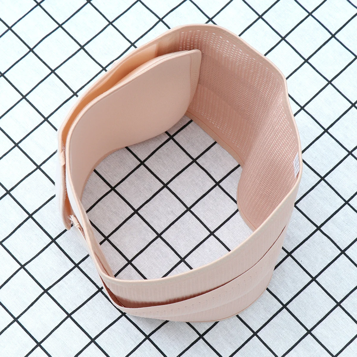 חגורת חיתוך מותאמת למותן לנשים לאחר לידה, חגורת בטן דחיסה בטן תמיכה משולבת עם דוגמת רשת מתכווננת