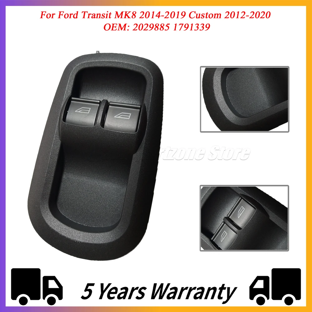 

Electric Window Main Control Switch BK2T-14529-AB 2029885 1791339 for Ford Transit MK8 2014-2019 Custom 2012-2020 GK2T-14A132-CA