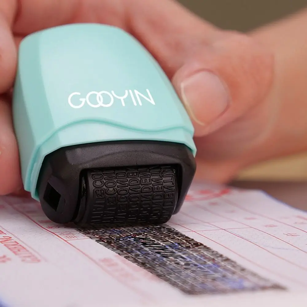 

Confidential Stamp Code Eliminators Security Erase Roller Self-Inking To Hide Identity Information Data Guard Privacy Protection