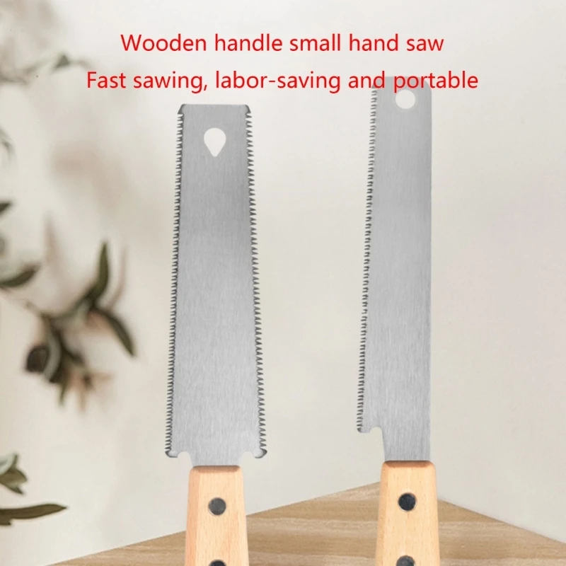 SK5 Double Edged Japanese Hand Saw Wooden Handle Hand Saw Woodworking Pull Sawing Flexible Trim Sawing Fast Cutting Tool hand saw
