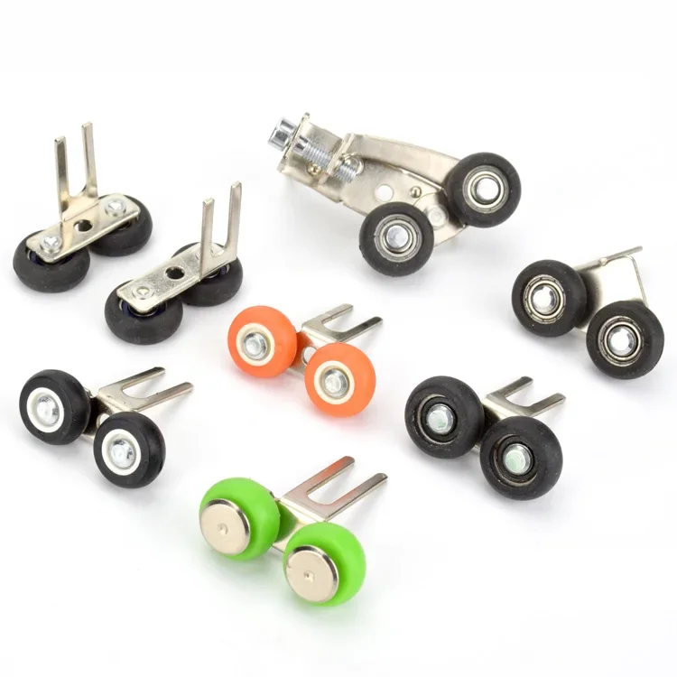 1pc Upper top pulley 2-wheels roller for cabinet mechanical door bathroom sliding door bearing 39mm35mm adjustable upper wheel.