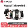 Original Huawei TalkBand B6 Smart Wristband Bluetooth 5.2 1.53 Inch AMOLED Screen Kirin A1 Processor Call Earphone Talk Band 1