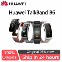 Original Huawei TalkBand B6 Smart Wristband Bluetooth 5.2 1.53 Inch AMOLED Screen Kirin A1 Processor Call Earphone Talk Band 1