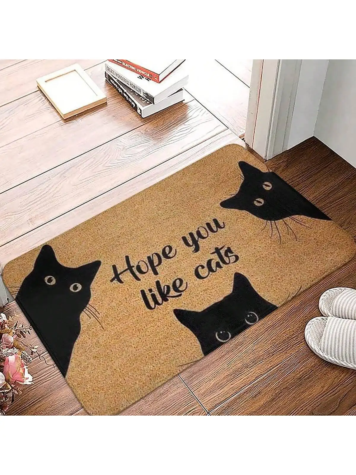 Description Picture 6 of itemLovely Cat Patterned Mat Cartoon Living Room Floor Decoration Carpet Non-slip Easy Clean Area Rug Home Office Washable Doormats