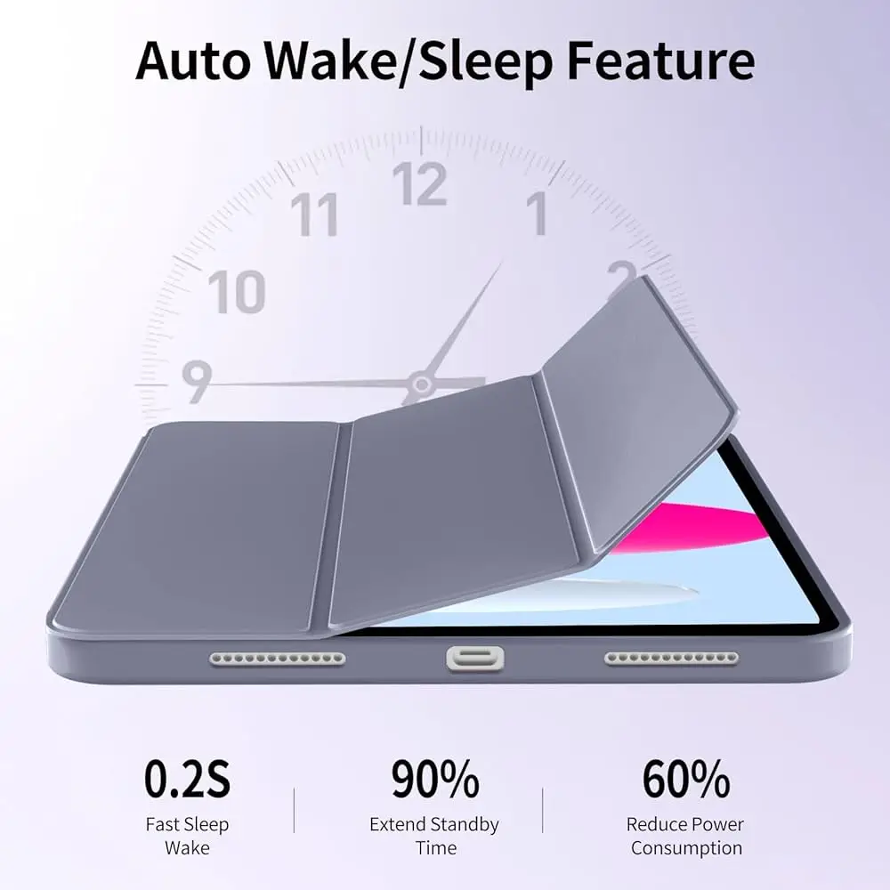 Versatile Trifold Stand Smart Cover with Soft TPU Back