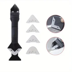 Versatile Caulk and Grout Remover & Finishing Tool Kit (Black)