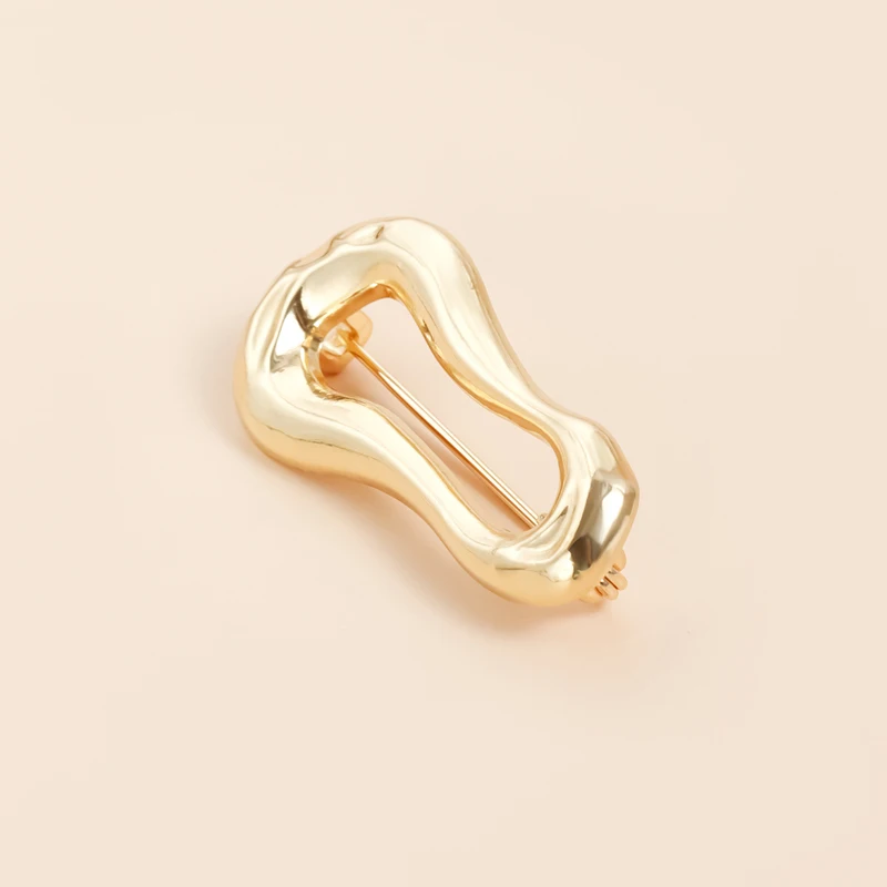 Simple Irregular Brooches Exquisite Heart Waist Cinch Pins for Women Men Vintage Casual Versatile Fixed Clothing Accessories New
