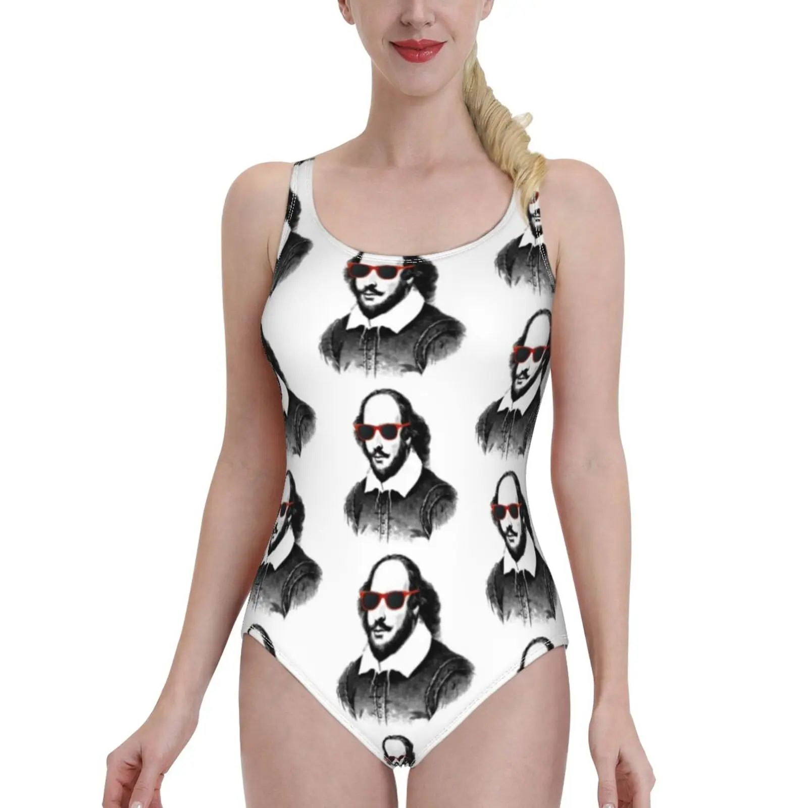

Shakespeare One-Piece Swimsuit Women Sexy Monokini Bathing Suits New Girl Beach Swimwear Theatre Shakespeare William