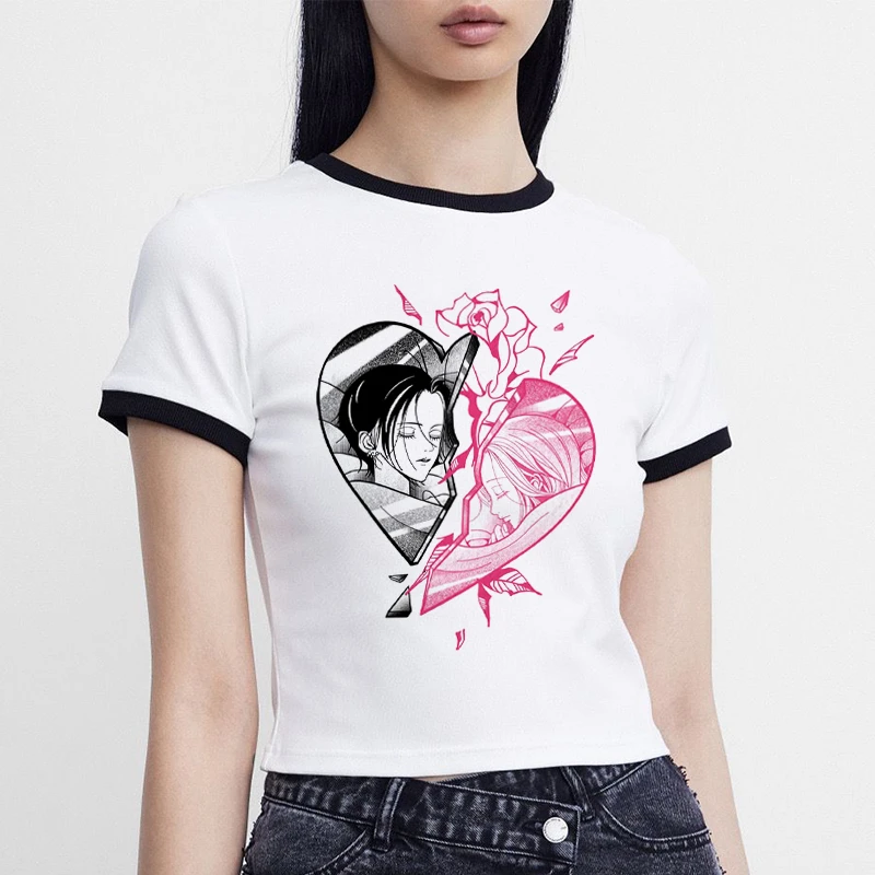 Tshirt Nana Anime Japanese Fashion Trend Women Sexy Crop Top Harajuku