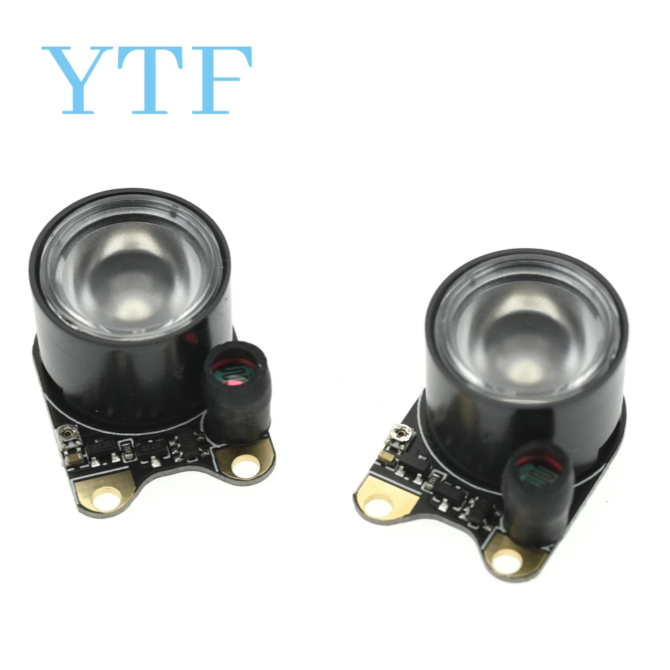 2Pcs ���ܼ� LED �� 3W 850 ����� ���� ī�޶� ���� ��� �߰� ���ð� ���ܼ� IR ȣȯ