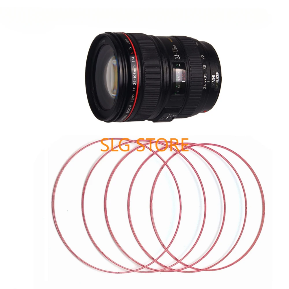 Camera Repair Parts For Canon EF 24-70 mm 24-70mm 1:4 L F/4L IS USM / 24-105 mm f2.8L II USM Lens Red focus Ring Line Circle