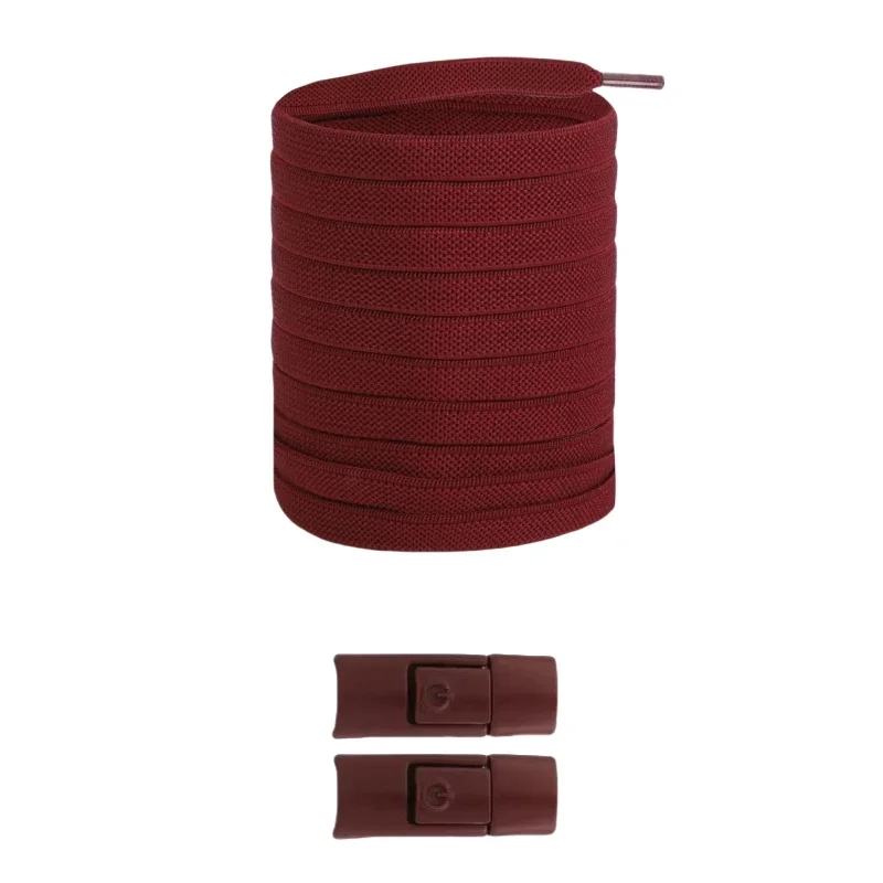 2/4/10 Paar ohne Krawatten, elastische Schnürsenkel, keine Krawatte, Schnürsenkel, Press-Lock-Schnürsenkel, Sneaker, Kinder und Erwachsene, 8 mm, verbreiterte flache Schnürsenkel – Detail 7