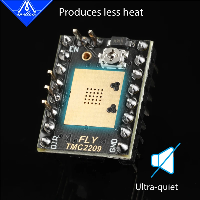 Mellow-driver para Impressora 3d Fly Tmc2209 Mais Novo Driver Stepstick Uart 2.8a Silencioso Peças para Impressora 3d - Imagem 3