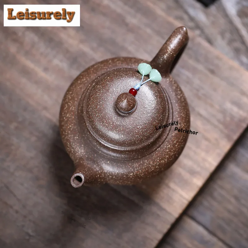 300ml Yixing Purple Clay Teapots Handmade Laughing Sakura Pot Raw Ore Multi-coloure Section Mud Tea Maker Kettle Zisha Tea Set